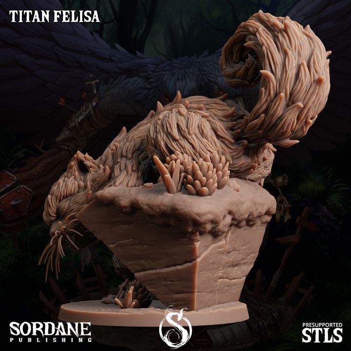 Titan Prowling Beast Nature | Medium | Sordane Publishing | D&D DnD Pathfinder Miniature