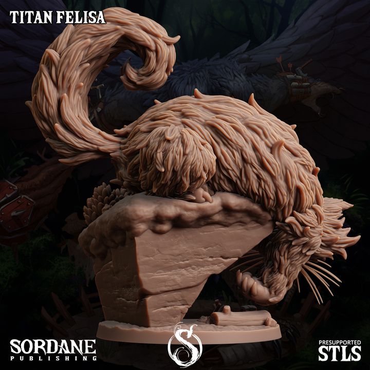 Titan Prowling Beast Nature | Medium | Sordane Publishing | D&D DnD Pathfinder Miniature