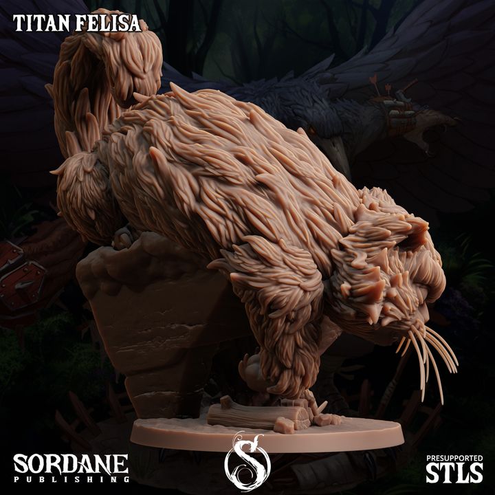 Titan Prowling Beast Nature | Medium | Sordane Publishing | D&D DnD Pathfinder Miniature