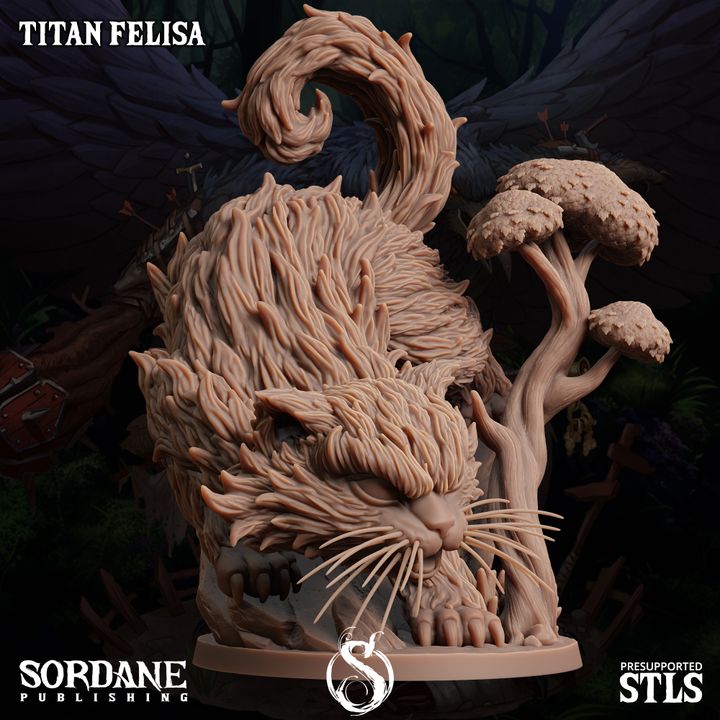 Titan Prowling Beast Nature | Medium | Sordane Publishing | D&D DnD Pathfinder Miniature