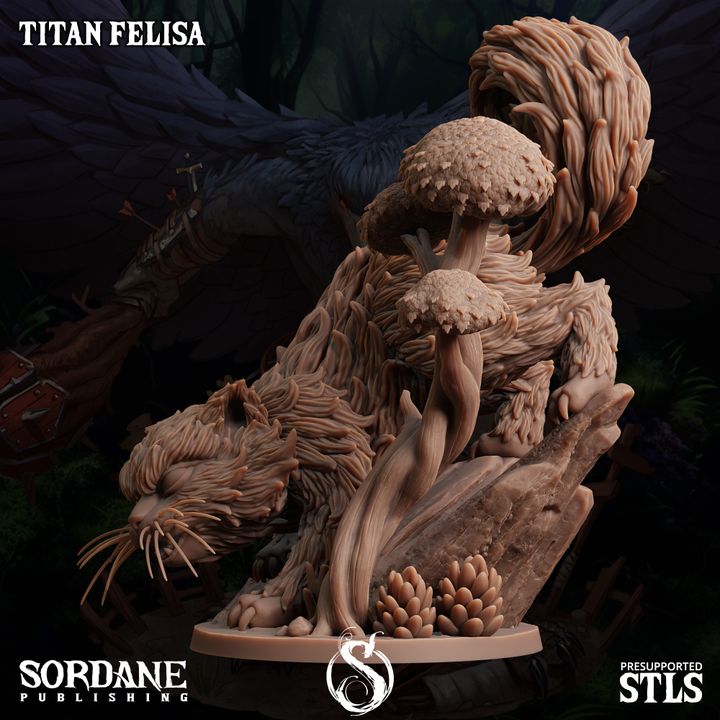 Titan Prowling Beast Nature | Medium | Sordane Publishing | D&D DnD Pathfinder Miniature