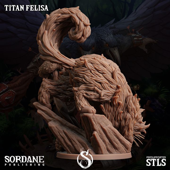 Titan Prowling Beast Nature | Medium | Sordane Publishing | D&D DnD Pathfinder Miniature