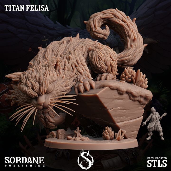 Titan Prowling Beast Nature | Medium | Sordane Publishing | D&D DnD Pathfinder Miniature