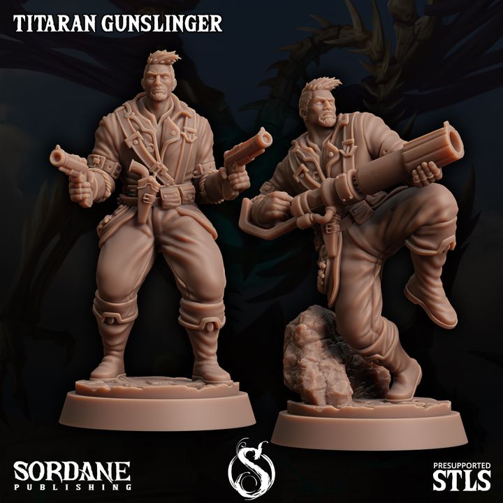 Human Gunslinger - Standing (25mm Base)