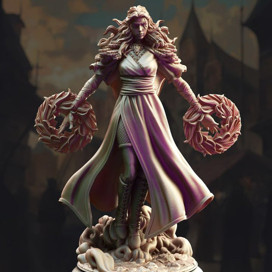 Half-Elf Sorceress Spellcaster Magic | Medium | DM Stash | D&D DnD Pathfinder Miniature