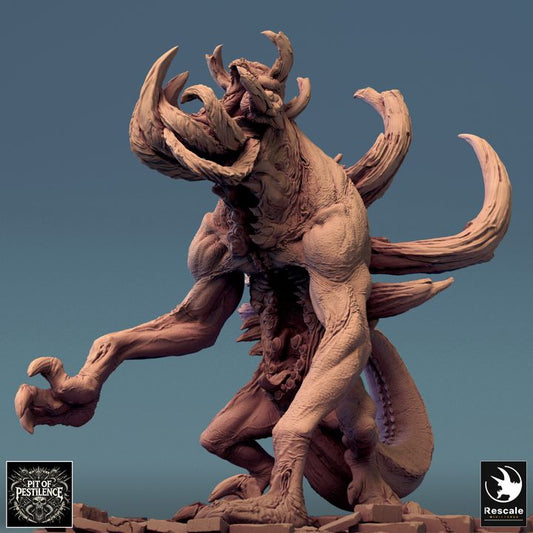 Vorathe Scream Demonic Monstrosity Fiends | Colossal | Rescale Miniatures | D&D DnD Pathfinder Miniature