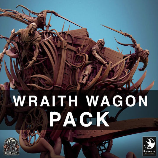 Collection Phantom Wraith Coach Constructs | Colossal | Rescale Miniatures | D&D DnD Pathfinder Miniature