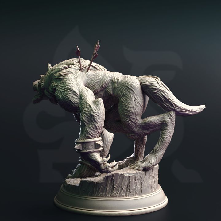 Werewolf Warrior Howling Miniature | Medium | DM Stash | D&D DnD Pathfinder Miniature
