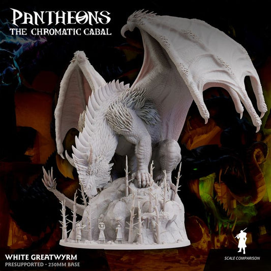 White Dragon Greatwyrm - Guard (250mm Base)