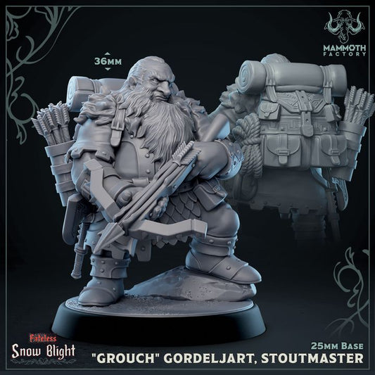 Dwarf Warrior Resin Minis Collection Medium | Mammoth Factory | D&D DnD Pathfinder Miniature