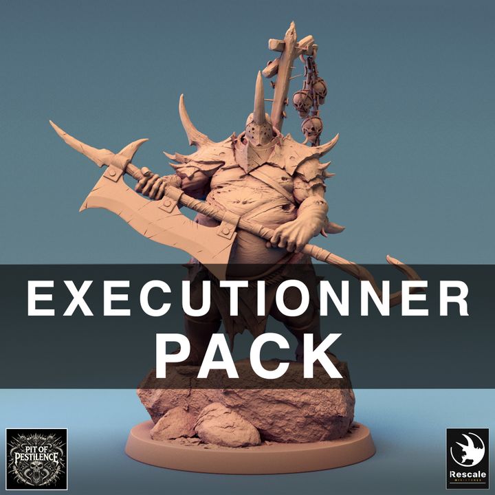 Collection Gnoll Executioner Demon Warrior | Large | Rescale Miniatures | D&D DnD Pathfinder Miniature