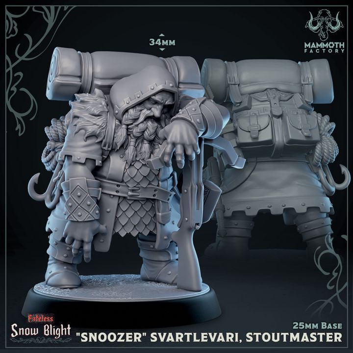 Dwarf Warrior Resin Minis Collection Medium | Mammoth Factory | D&D DnD Pathfinder Miniature