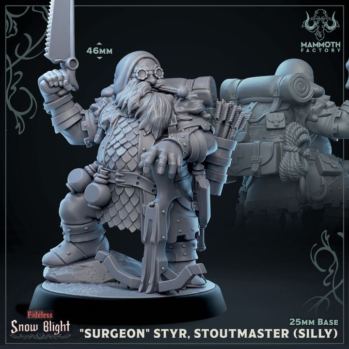 Dwarf Adventurer Sculpture Set | Medium | Mammoth Factory | D&D DnD Pathfinder Miniature