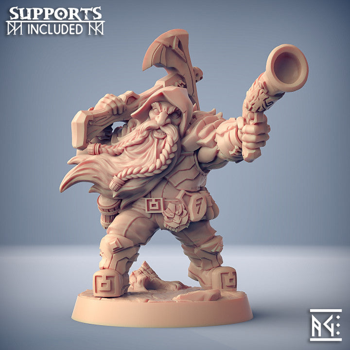 Dwarven Oathbreaker Warrior Defensive | Medium | Artisan Guild | D&D DnD Pathfinder Miniature