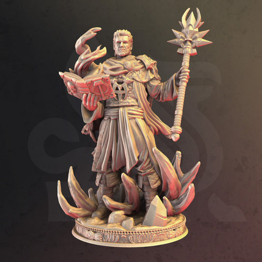 Human Wizard Loremaster - Casting (25mm Base)
