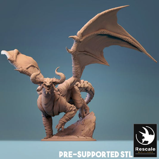 Adult Cloud Dragon - Majestic (75mm Base)