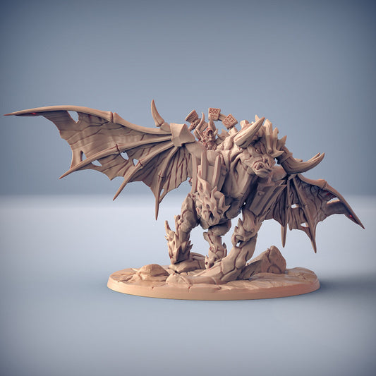 Runakk the Forgemaster - Mounted (100mm Base)
