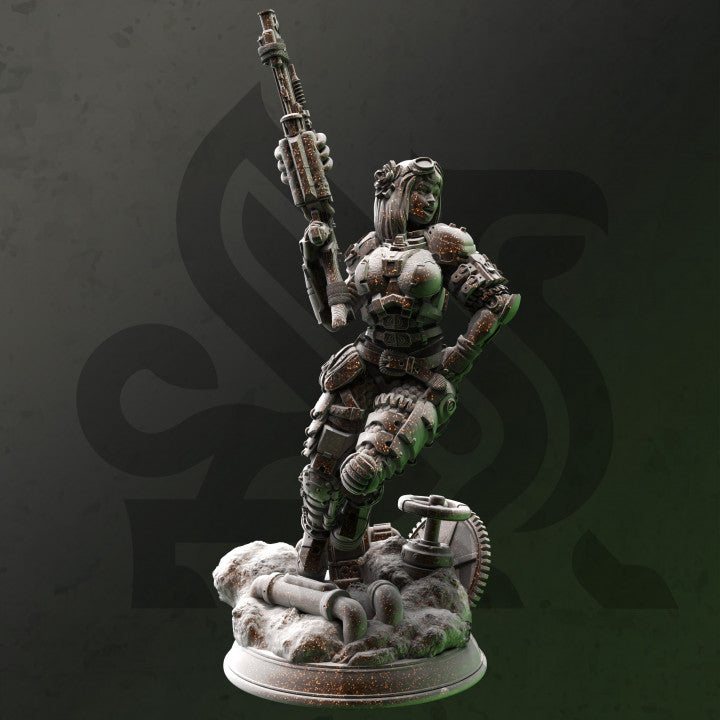 Steampunk Sniper Rogue Stealth Shooting | Medium | DM Stash | D&D DnD Pathfinder Miniature