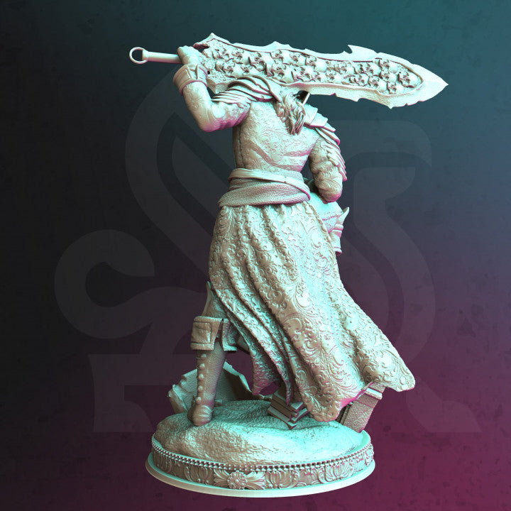 Vampire Swordsman Undead Warrior Miniature | Medium | DM Stash | D&D DnD Pathfinder Miniature