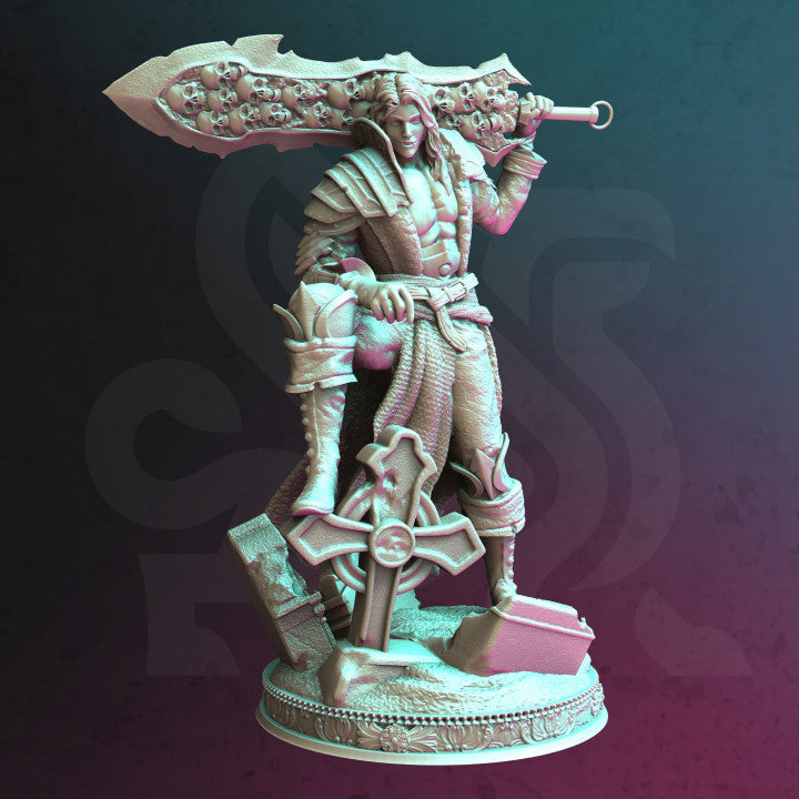 Vampire Swordsman Undead Warrior Miniature | Medium | DM Stash | D&D DnD Pathfinder Miniature