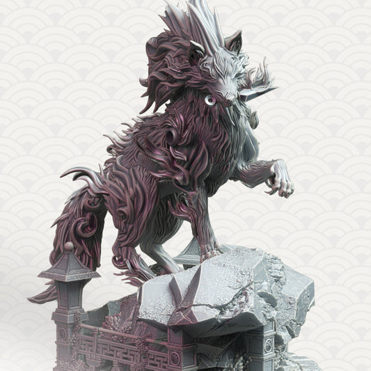 Wolf Spirit Guardian Beasts Celestials | Large | DM Stash | D&D DnD Pathfinder Miniature