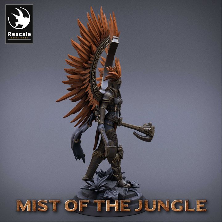 Collection Wyvern Rider Fighter Wyvern Miniature | Medium | Rescale Miniatures | D&D DnD Pathfinder Miniature