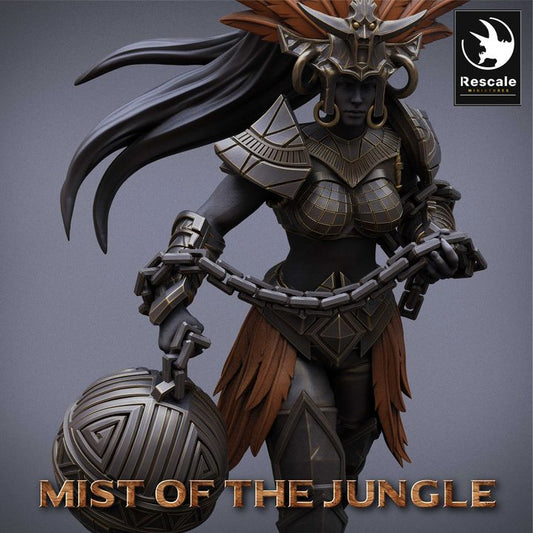 Amazon Warrior Fighter Chain Armor | Medium | Rescale Miniatures | D&D DnD Pathfinder Miniature