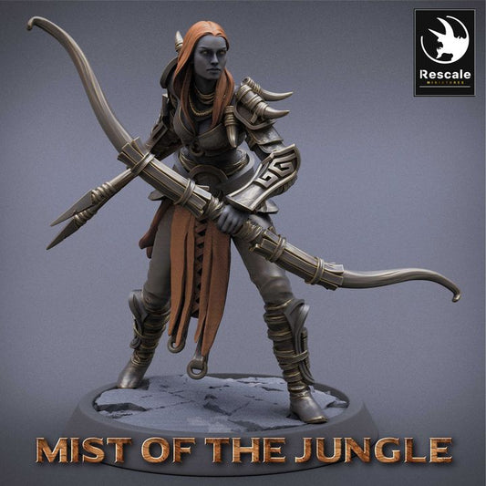 Collection Amazon Warrior Sword Fighters | Medium | Rescale Miniatures | D&D DnD Pathfinder Miniature