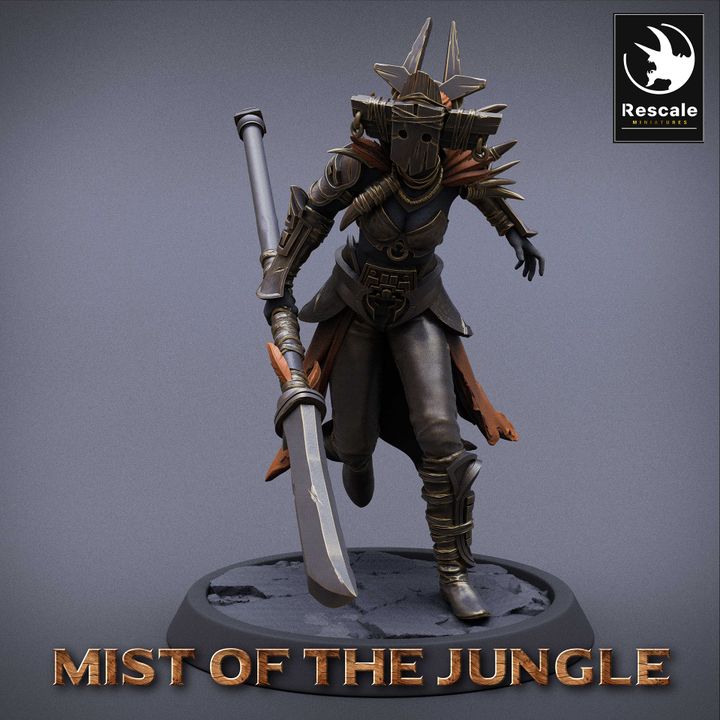 Collection Amazon Warriors Sword Archer Spear | Medium | Rescale Miniatures | D&D DnD Pathfinder Miniature