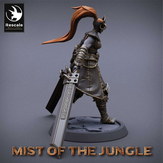 Amazon Warrior Dual Wield Fighter | Medium | Rescale Miniatures | D&D DnD Pathfinder Miniature