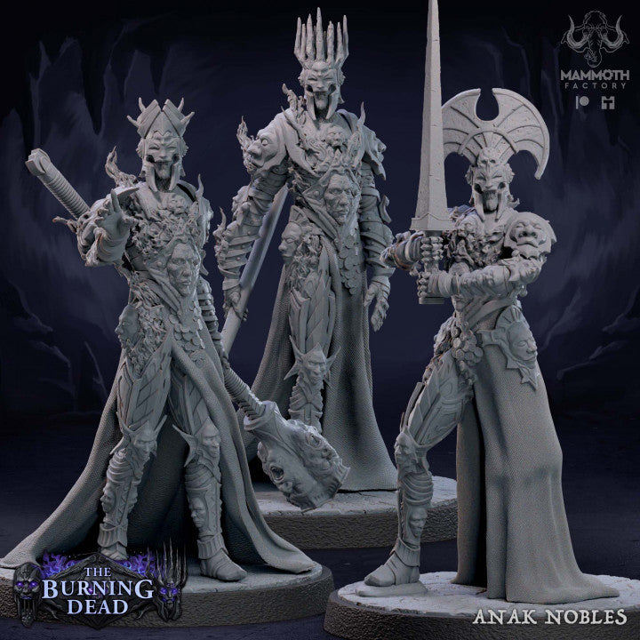 Anak Noble Warriors Fantasy Humanoids | Large | Mammoth Factory | D&D DnD Pathfinder Miniature