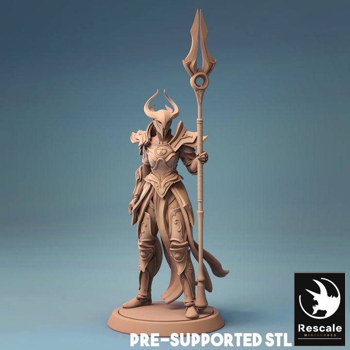 Celestial Guardian Fighter Celestials Medium Rescale | D&D DnD Pathfinder Miniature
