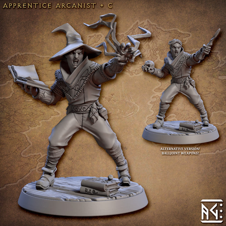 Apprentice Arcanist Sorcerer Wizard Humanoid | Medium | Artisan Guild | D&D DnD Pathfinder Miniature