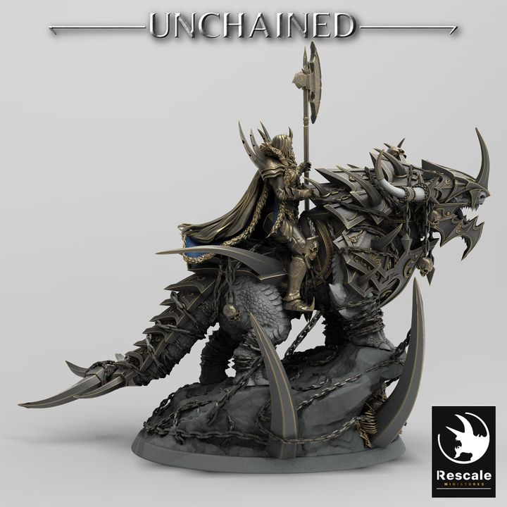 Heavy Beast Guard Mount Miniature | Large | Rescale Miniatures | D&D DnD Pathfinder Miniature