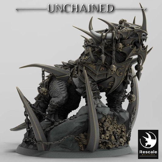 Heavy Beast Guard Mount Miniature | Large | Rescale Miniatures | D&D DnD Pathfinder Miniature