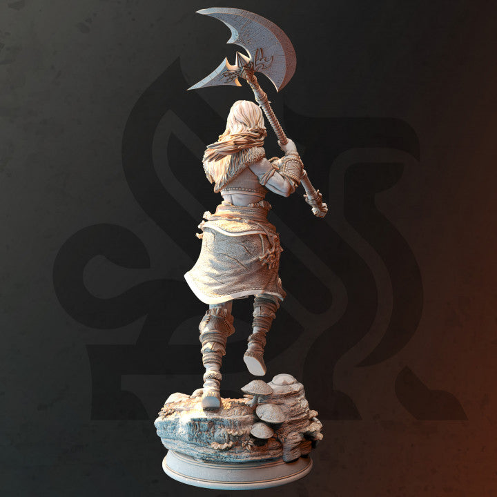 Human Wolf Totem Barbarian Miniature | Medium | DM Stash | D&D DnD Pathfinder Miniature