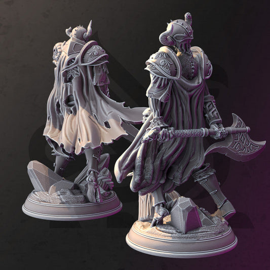 Draugr Undead Warriors Armor Combat | Medium | DM Stash | D&D DnD Pathfinder Miniature
