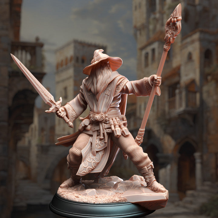 Wizard Spellcaster Magic Combat | Medium | DM Stash | D&D DnD Pathfinder Miniature