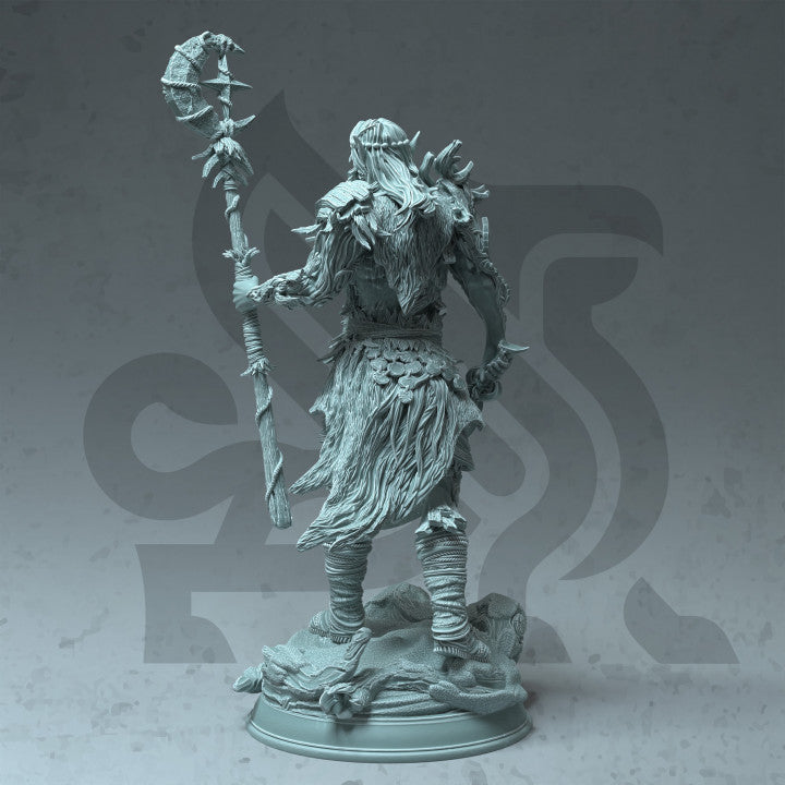 Half-Elf Druid Forest Guardian Miniature | Medium | DM Stash | D&D DnD Pathfinder Miniature