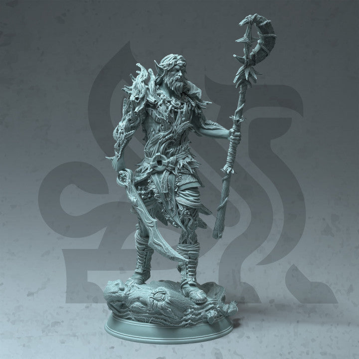Half-Elf Druid Forest Guardian Miniature | Medium | DM Stash | D&D DnD Pathfinder Miniature