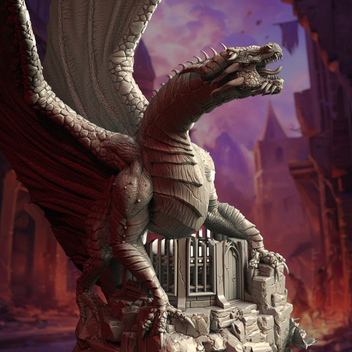 Ancient Golden Dragon - Aurestia (100mm Base)