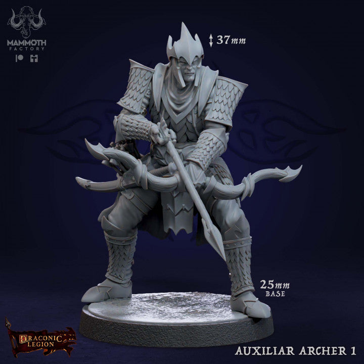 Auxilliar Archer Ranger Humanoid | Medium | Mammoth Factory | D&D DnD Pathfinder Miniature