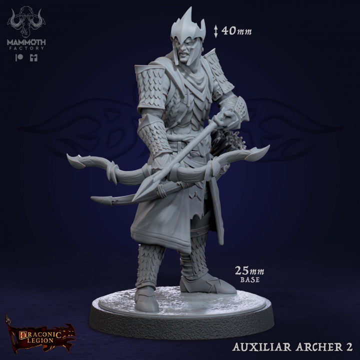 Auxilliar Archer Ranger Humanoid | Medium | Mammoth Factory | D&D DnD Pathfinder Miniature