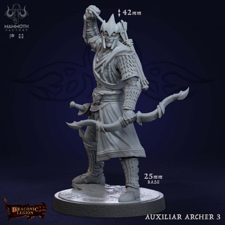 Auxilliar Archer Ranger Humanoid | Medium | Mammoth Factory | D&D DnD Pathfinder Miniature