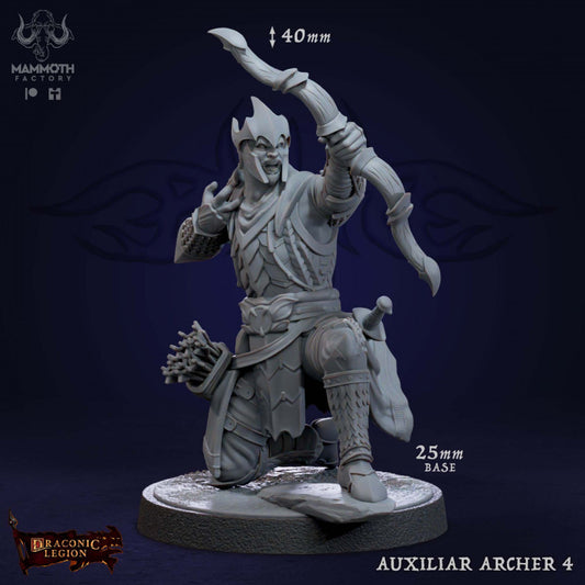 Auxilliar Archer Ranger Humanoid | Medium | Mammoth Factory | D&D DnD Pathfinder Miniature