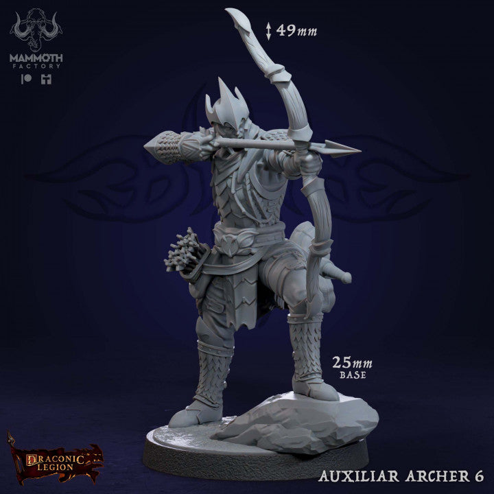 Auxilliar Archer Ranger Humanoid | Medium | Mammoth Factory | D&D DnD Pathfinder Miniature