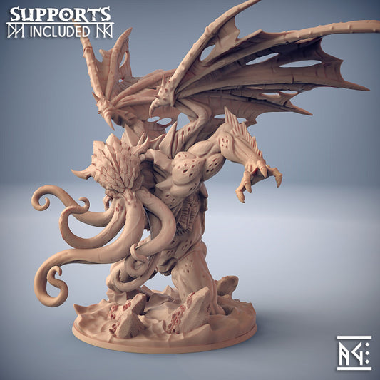 Avatar Sea Monster Mage | Huge | Artisan Guild | D&D DnD Pathfinder Miniature