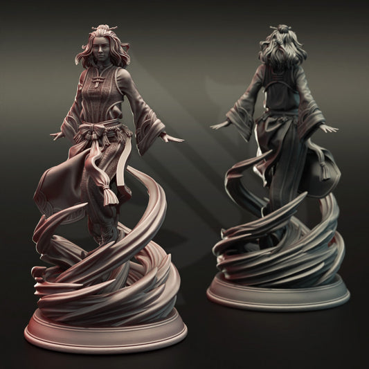 Air Genasi Aeromancer - Casting (25mm Base)