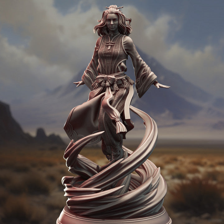 Air Genasi Elemental Sorcerer Wind Magic | Medium | DM Stash | D&D DnD Pathfinder Miniature