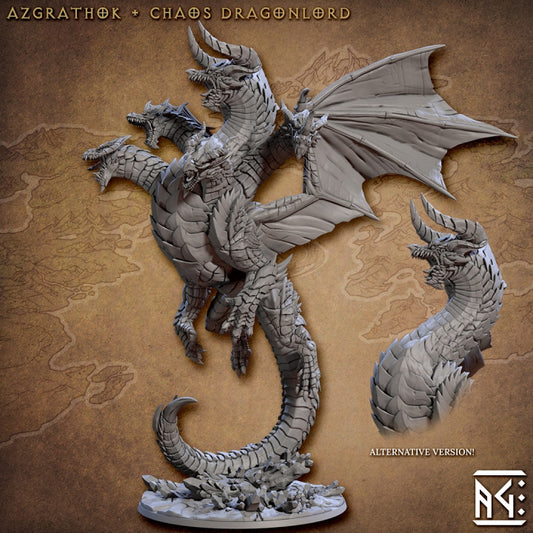 Azgrathok - Chaos Dragonlord (100mm Base)